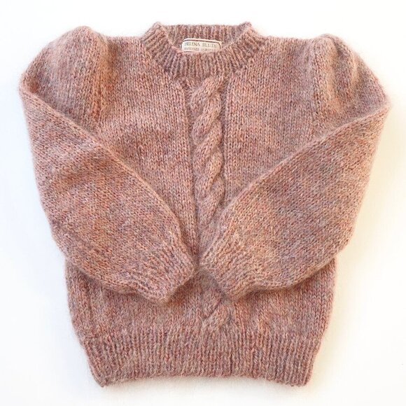 Helena Ruuth Womens Vintage Chunky Knit Sweater Handmade in Ireland Mohair Wool - Picture 4 of 10